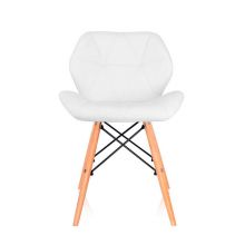 Стул обеденный gh-607 Eames, кожзам белый